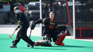 Field Hockey Maryland Goalkeeper Wallpaper