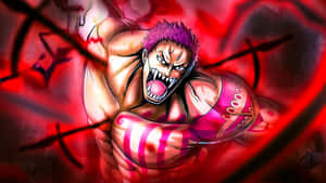 Fierce Anime Character Power Display Wallpaper