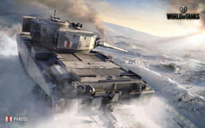 Fierce Battle Against Fv4202 In World Of Tanks Wallpaper