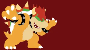 Fierce Bowser Relentlessly Roaring Wallpaper
