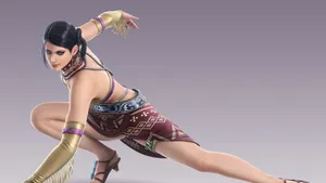 Fierce Competitor - Zafina From Tekken In Gray Wallpaper
