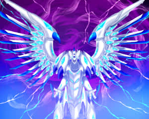 Fierce Duel Between Iconic Yugioh Dragons Wallpaper