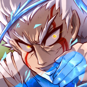 Fierce Fighter Garou In Action Wallpaper