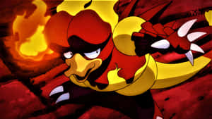 Fierce Fire Pokémon, Magmar, Ready For Battle Wallpaper