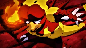 Fierce Fire Pokémon, Magmar, Ready For Battle Wallpaper