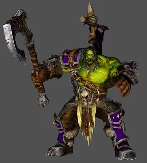 Fierce Grom Hellscream Of Warcraft Series Wallpaper