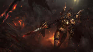 Fierce Legion Commander In Battle Wallpaper