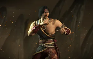 Fierce Liu Kang In Mortal Kombat Action Wallpaper