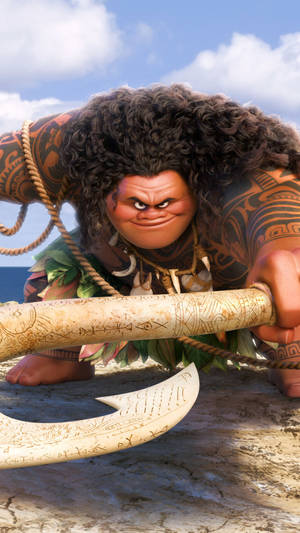 Fierce Maui Moana Wallpaper