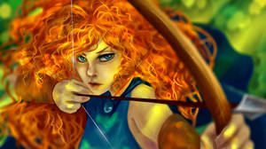 Fierce Merida Digital Art Wallpaper