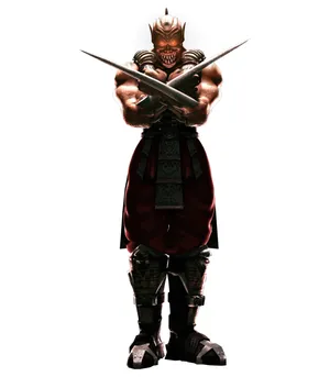 Fierce Mortal Kombat Warrior - Baraka Unleashes His Blades Wallpaper