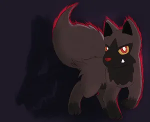 Fierce Poochyena Artwork Wallpaper