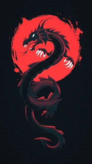 Fierce_ Red_ Dragon_ Artwork Wallpaper