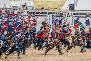 Fierce Samurai Battle In Full Swing Wallpaper