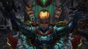 Fierce Samus Aran, Metroid Wallpaper