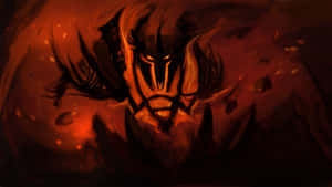 Fierce Shadow Fiend In Action Wallpaper