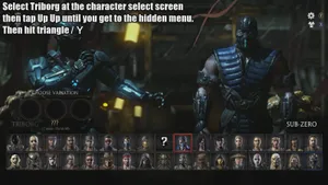 Fierce Triborg Warrior In Mortal Kombat Wallpaper