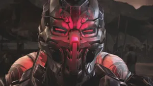 Fierce Triborg Warrior In Mortal Kombat Wallpaper