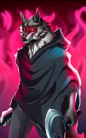 Fierce_ Werewolf_ Illustration Wallpaper