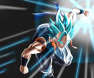 Fierce Yet Beautiful! Power Up With Gogeta Blue. Wallpaper