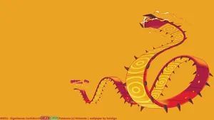 Fiery Confrontation - A Magnificent Display Of Centiskorch's Power Wallpaper