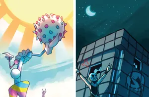 Fiery Juggler Blacephalon In Action Wallpaper