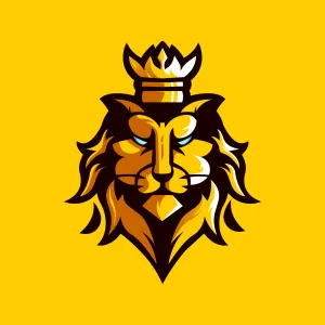 Fiery King Logo Lion Wallpaper