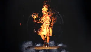 Fiery Klay Thompson Wallpaper