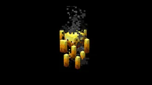 Fiery Minecraft Blaze In The Nether Wallpaper