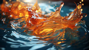 Fiery Splash Abstract Water.jpg Wallpaper