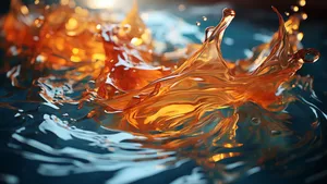 Fiery Splash Abstract Water.jpg Wallpaper