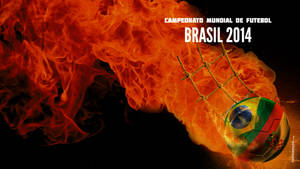 Fifa World Cup 2014 Blazing Ball Wallpaper