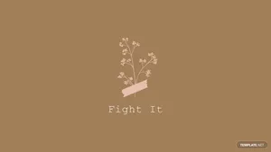 Fight It Logo - A Pink Flower With A Ribbon Wallpaper