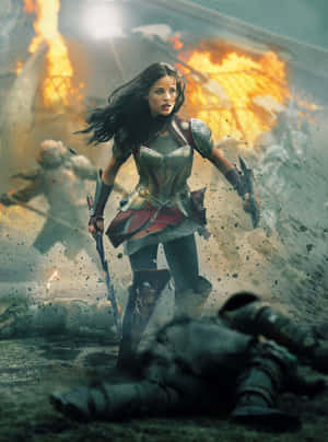 Fighting For Justice As Lady Sif Wallpaper
