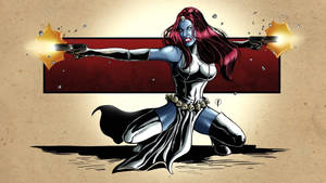 Fighting Mystique Wallpaper