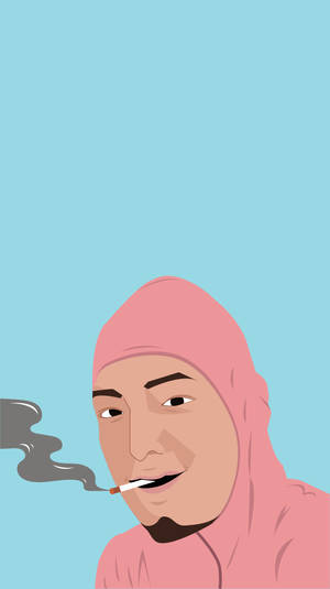 Filthy Frank Smoking In Costume Wallpaper