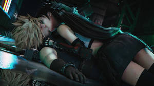 Final Fantasy 7 Kiss Wallpaper