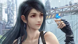 Final Fantasy 7 Tifa Butterfly Wallpaper