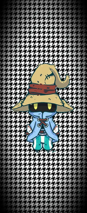 Final Fantasy Black Mage Cartoon Wallpaper