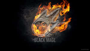 Final Fantasy Black Mage Fire Symbol Wallpaper