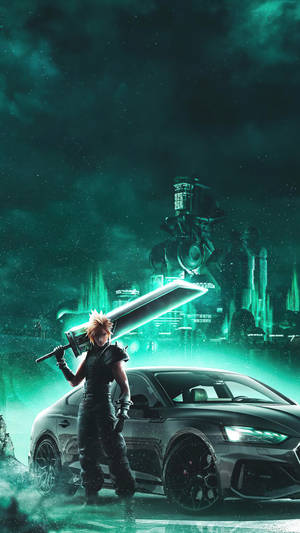 Final Fantasy Cloud Strife 4k Ultra Iphone Wallpaper