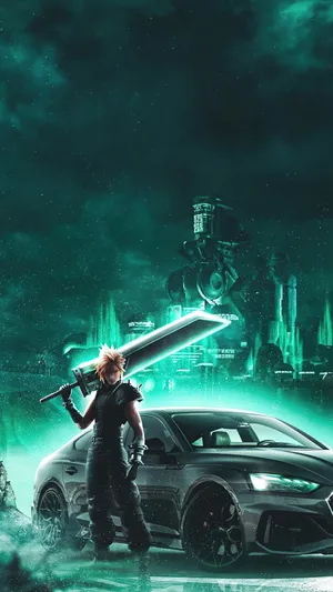 Final Fantasy Cloud Strife 4k Ultra Iphone Wallpaper