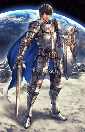 Final Fantasy Paladin Above Earth Wallpaper