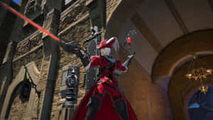 Final Fantasy Red Mage Action Pose Wallpaper