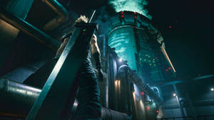 Final Fantasy Vii Main Characters Posing Wallpaper