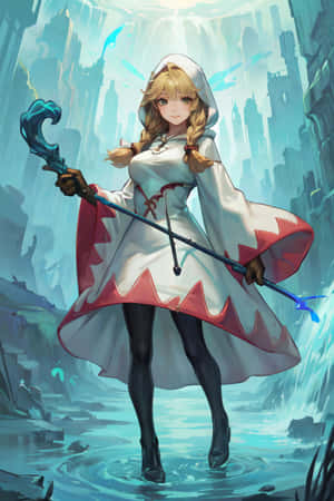 Final Fantasy White Mage Artwork Wallpaper