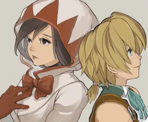 Final Fantasy White Mageand Companion Wallpaper