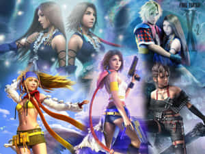 Final Fantasy X2 Characters Collage Wallpaper