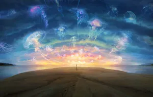 Finally Serene Painting By Gaétan Weltzer Wallpaper