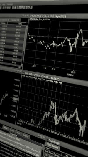 Financial Market Monitoring Screens Wallpaper